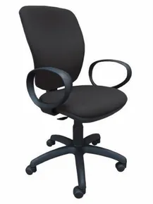 Bürostuhl, Textil, Gestell schwarz, Nuvola, schwarz